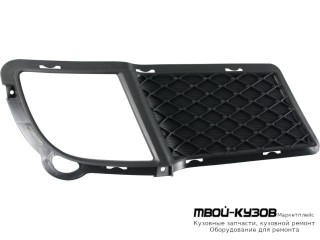 РЕШЕТКА БАМПЕРА ПЕРЕДНИЙ ПРАВАЯ СТОРОНА С ОТВЕРСТИЯМИ ПОД ПРОТИВОТУМАННЫЕ ФАРЫ (КИТАЙ) для KIA CERATO (2009-2012)