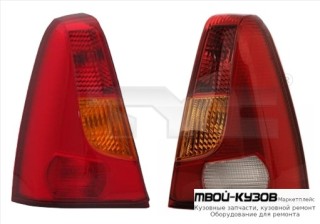 ФОНАРЬ ЛЕВЫЙ КРАСНО-ЖЕЛТЫЙ для LOGAN