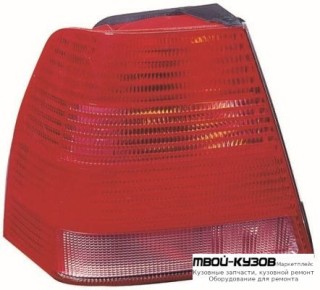 ФОНАРЬ ЗАДНИЙ ВНЕШНИЙ ЛЕВАЯ СТОРОНА (DEPO) КРАСНЫЙ-БЕЛ для Volkswagen BORA (09.1998-)