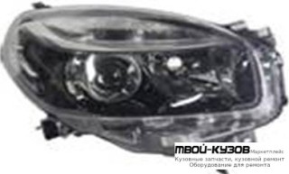 ФАРА ПРАВАЯ СТОРОНА ЛИНЗОВАННАЯ С КОРРЕКТОР ВНУТРИ (DEPO) ЧЁРНЫЙ для Renault KOLEOS (2008-2016)