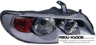 ФАРА ПРАВАЯ СТОРОНА ПОД КОРРЕКТОР ВНУТРИ (DEPO) ЧЁРНЫЙ для Nissan ALMERA N16E (2002-)