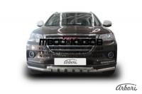 AFZDAHAVH201 - ЗАЩИТА ПЕРЕДНЕГО БАМПЕРА d57+d42 (Arbori) Haval H2 (2014-2019)