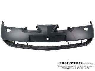 БАМПЕР ПЕРЕДНИЙ С ОТВ П/ОМЫВАТЕЛЬ ГРУНТ (ТАЙВАНЬ) для Nissan PRIMERA P12 (2002-)