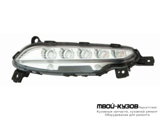 ФОНАРЬ ГАБАРИТНЫЙ ЛЕВАЯ СТОРОНА В ПЕРЕД БАМПЕР DRL( ХОД. ОГНИ) ДИОД (DEPO) для Hyundai TUCSON (2015-)