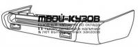 NNPAF99-640B - БАМПЕР ЗАДНИЙ (ТАЙВАНЬ) Nissan Pathfinder R50 USA рестайлинг (1999-2004)