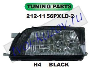 carina e фары левая+правая (комплект) тюнинг прозрач внутри черн 212-1156PXLD-2