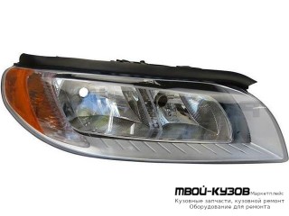 ФАРА ПРАВАЯ СТОРОНА С КОРРЕКТОР ВНУТРИ (DEPO) ХРОМ для Volvo S80 (2007-2012)