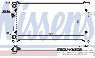 РАДИАТОР ОХЛАЖДЕНИЯ (см.каталог) для Volkswagen GOLF III (11.1991 - 09.1997), Volkswagen VENTO (02.1992 - 08.1998)