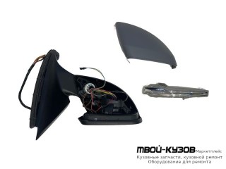 ЗЕРКАЛО ПРАВАЯ СТОРОНА ЭЛЕКТР С ПОДОГРЕВОМ АВТОСКЛАДЫВ ПАМЯТЬЮ ПОДСВЕТ , СИГНАЛ СЛЕПЫХ ЗОН УКАЗАТЕЛЬ ПОВОРОТА (ASPHERICAL) (ТАЙВАНЬ) для Mercedes X253 GLC-CLASS (2016-)
