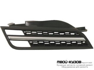 РЕШЕТКА РАДИАТОРА ПРАВАЯ СТОРОНА ЧЁРНЫЙ-ХРОМ (ТАЙВАНЬ) для Nissan MICRA (2003-)