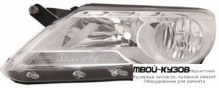 ФАРА ЛЕВАЯ СТОРОНА С КОРРЕКТОР (DEPO) для Volkswagen TIGUAN (2007-2016)