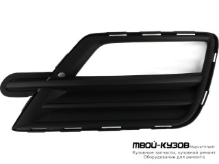 РЕШЕТКА БАМПЕРА ПЕРЕДНИЙ ЛЕВАЯ СТОРОНА С ОТВЕРСТИЯМИ ПОД ПРОТИВОТУМАННЫЕ ФАРЫ (КИТАЙ) для Volkswagen CADDY (2010-)