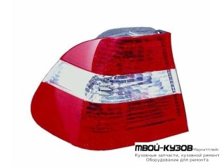 ФОНАРЬ ЗАДНИЙ ВНЕШНИЙ ЛЕВАЯ СТОРОНА (СЕДАН) (DEPO) КРАСНЫЙ-БЕЛ для BMW E46 СЕДАН / УНИВЕРСАЛ (05.1998 - 08.2001) (09.2001 - 2003)