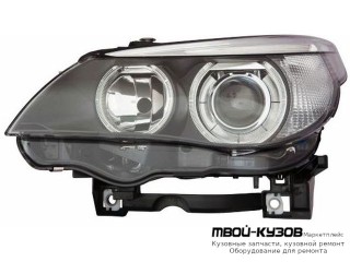 ФАРА ЛЕВАЯ СТОРОНА ЛИНЗОВАННАЯ С КОРРЕКТОР , ДИОД (КСЕНОН) (DEPO) для BMW E60 (2002-)