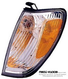 УКАЗ.ПОВОРОТА УГЛОВОЙ ЛЕВАЯ СТОРОНА (USA) (DEPO) БЕЛ-ЖЕЛТ для Toyota LANDCRUISER 100 (1998-)