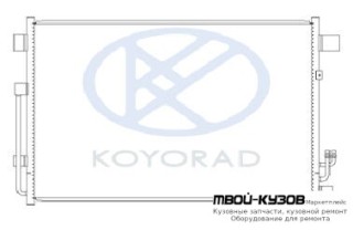 TEANA {13-} КОНДЕНСАТОР КОНДИЦИОНЕРА БЕЗ ОСУШИТ. (KOYO) для Nissan TEANA (2008-2013), Nissan TEANA (2013-)