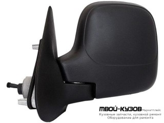 ЗЕРКАЛО ЛЕВАЯ СТОРОНА МЕХАН С ТРОСИК (CONVEX) (ТАЙВАНЬ) для Peugeot PARTNER / CITROEN BERLINGO (10.1996-), Citroen BERLINGO / PEUGEOT PARTNER (01.2003-), Citroen BERLINGO / PEUGEOT PARTNER (10.1996 - 12.2002)