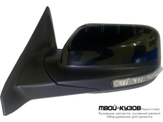 ЗЕРКАЛО ЛЕВАЯ СТОРОНА ЭЛЕКТР С ПОДОГРЕВОМ , УКАЗАТЕЛЬ ПОВОРОТА , АВТОСКЛАДЫВ , СИГНАЛ СЛЕПЫХ ЗОН , ПАМЯТЬЮ , ПОДСВЕТ , ГРУНТ (ТАЙВАНЬ) для Ford EXPLORER (2011-)