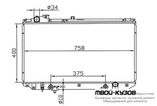 РАДИАТОР ОХЛАЖДЕНИЯ AT 3 для Lexus GS300 / 430 (1998-2005)