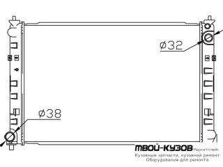РАДИАТОР ОХЛАЖДЕНИЯ AT для Mazda MPV (2000-)
