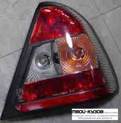 ФОНАРЬ ЗАДНИЙ ВНЕШНИЙ ЛЕВАЯ + ПРАВАЯ (КОМПЛЕКТ) ТЮНИНГ ПРОЗРАЧНЫЙ ХРУСТАЛ ТОНИР КРАСНЫЙ-БЕЛ для Mercedes W202 (06.1993 - 06.2000)