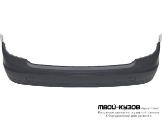 БАМПЕР ЗАДНИЙ БЕЗ ОТВ ПОД МОЛДИНГ , ПОД ДАТЧИКИ ГРУНТ (ТАЙВАНЬ) для Mercedes W204 (2007-)