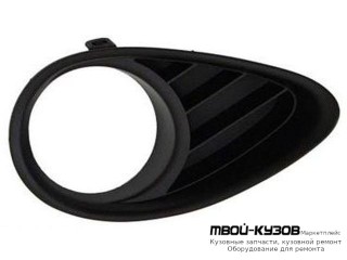 РЕШЕТКА БАМПЕРА ПЕРЕДНИЙ ЛЕВАЯ СТОРОНА С ОТВЕРСТИЯМИ ПОД ПРОТИВОТУМАННЫЕ ФАРЫ (ТАЙВАНЬ) для Infiniti FX 35 / 37/50 (2008-)