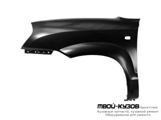 КРЫЛО ПЕРЕДНИЙ ЛЕВАЯ СТОРОНА С ОТВ ПОД ПОВТОРИТЕЛЬ БЕЗ ОТВ П/РАСШИРИТ (ТАЙВАНЬ) для Hyundai TUCSON (04.2004-)