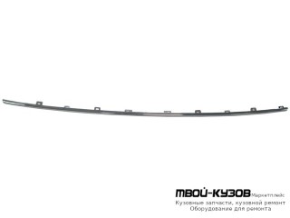 МОЛДИНГ БАМПЕРА ПЕРЕДНИЙ ЦЕНТРАЛ (КИТАЙ) для Skoda OCTAVIA (2017-2019)