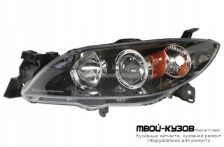 ФАРА ЛЕВАЯ СТОРОНА ПОД КОРРЕКТОР (СЕДАН) (DEPO) для Mazda 3 (2004-)