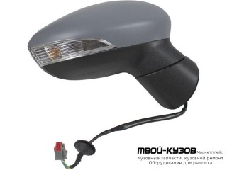 ЗЕРКАЛО ПРАВАЯ СТОРОНА ЭЛЕКТР С ПОДОГРЕВОМ С УКАЗАТЕЛЬ ПОВОРОТА (ASPHERICAL) (ТАЙВАНЬ) для Ford FIESTA (2008-)