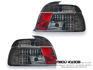 ФОНАРЬ ЗАДНИЙ ВНЕШНИЙ ЛЕВАЯ + ПРАВАЯ (КОМПЛЕКТ) ТЮНИНГ (СЕДАН) ПРОЗРАЧНЫЙ С ДИОД (SONAR) ТОНИР ВНУТРИ ХРОМ для BMW E39 (11.1995 - 2003)