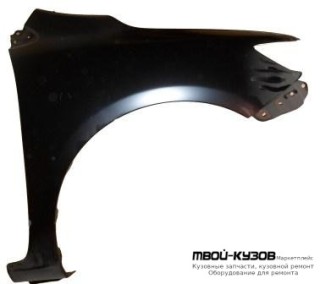 КРЫЛО ПЕРЕДНИЙ ПРАВАЯ СТОРОНА БЕЗ ОТВ ПОД ПОВТОРИТЕЛЬ (ориг.) для Toyota COROLLA E150 (2006-) СЕДАН
