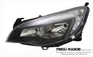 ФАРА ЛЕВАЯ СТОРОНА С КОРРЕКТОР ВНУТРИ (DEPO) ЧЁРНЫЙ для Opel ASTRA J (2009-)