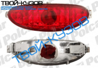206 98- ФОНАРЬ В ЗАДНИЙ БАМПЕР ПРОЗРАЧНЫЙ КРАСНЫЙ