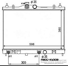 РАДИАТОР ОХЛАЖДЕНИЯ AT для Nissan TIIDA (2007-)