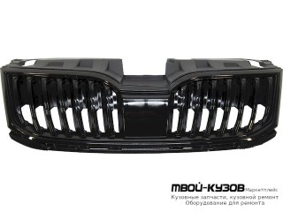 РЕШЕТКА РАДИАТОРА С ЧЁРНЫЙ МОЛДИНГ (КИТАЙ) для Skoda OCTAVIA (2017-2019)