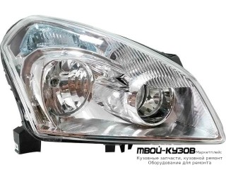 ФАРА ПРАВАЯ СТОРОНА С КОРРЕКТОР (КИТАЙ) для Nissan QASHQAI (2007-)