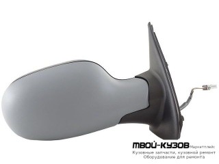 ЗЕРКАЛО ПРАВАЯ СТОРОНА ЭЛЕКТР С ПОДОГРЕВОМ (CONVEX) ГРУНТ (ТАЙВАНЬ) для Nissan MICRA (2003-)