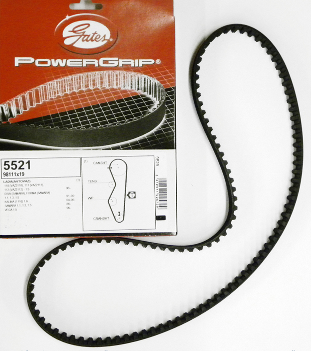 Ремень ГРМ ВАЗ-2108 111 зуб. (Gates) 5521XS усиленный