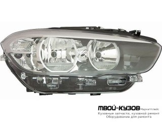 ФАРА ПРАВАЯ СТОРОНА С КОРРЕКТОР , ДИОД , ВНУТРИ ЧЁРНЫЙ (DEPO) для BMW F20 / F21 1 series (2011-)