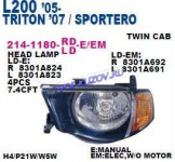 L200 05- ФАРА ЛЕВАЯ H4   214-1180L-LD-EM