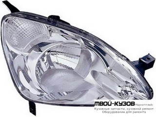 ФАРА ПРАВАЯ СТОРОНА ПОД КОРРЕКТОР С УКАЗАТЕЛЬ ПОВОРОТА (DEPO) БЕЛЫЙ для Honda CRV (2002-2005)