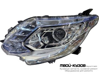 ФАРА ЛЕВАЯ СТОРОНА ЛИНЗОВАННАЯ , ПОД КОРРЕКТОР , (КСЕНОН) , ДИОД , ВНУТРИ ХРОМ (DEPO) для Mitsubishi L200 (2015-)