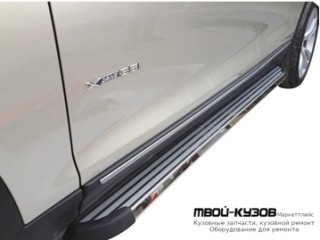 ПОРОГ-ПОДНОЖКА ЛЕВАЯ + ПРАВАЯ (КОМПЛЕКТ) АЛЮМИН для BMW F25 X3 (2011-)