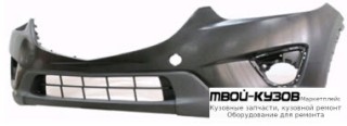 БАМПЕР ПЕРЕДНИЙ БЕЗ ОТВ ПОД ДАТЧИКИ , БЕЗ ОТВ П/ОМЫВАТЕЛЬ ФАР (КИТАЙ) для Mazda CX5 (2012-2017)