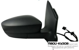 ЗЕРКАЛО ПРАВАЯ СТОРОНА (СЕДАН) ЭЛЕКТР С ПОДОГРЕВОМ (CONVEX) ГРУНТ (ТАЙВАНЬ) для Volkswagen POLO (09.2010 - 2020)