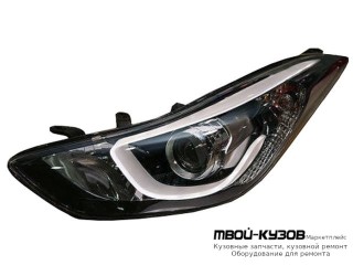 ФАРА ЛЕВАЯ СТОРОНА ЛИНЗОВАННАЯ , ДИОД , ПОД КОРРЕКТОР (КИТАЙ) для Hyundai ELANTRA / AVANTE (2010-)