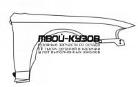 HDPLD92-270-R - КРЫЛО ПЕРЕДНЕЕ ПРАВОЕ (ТАЙВАНЬ) Honda Prelude 4 (1992-1996)