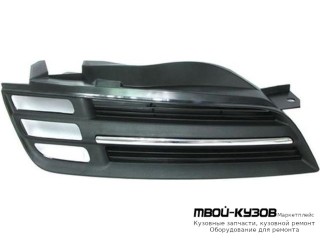 РЕШЕТКА РАДИАТОРА ПРАВАЯ СТОРОНА ЧЁРНЫЙ-ХРОМ (ТАЙВАНЬ) для Nissan MICRA (2003-)
